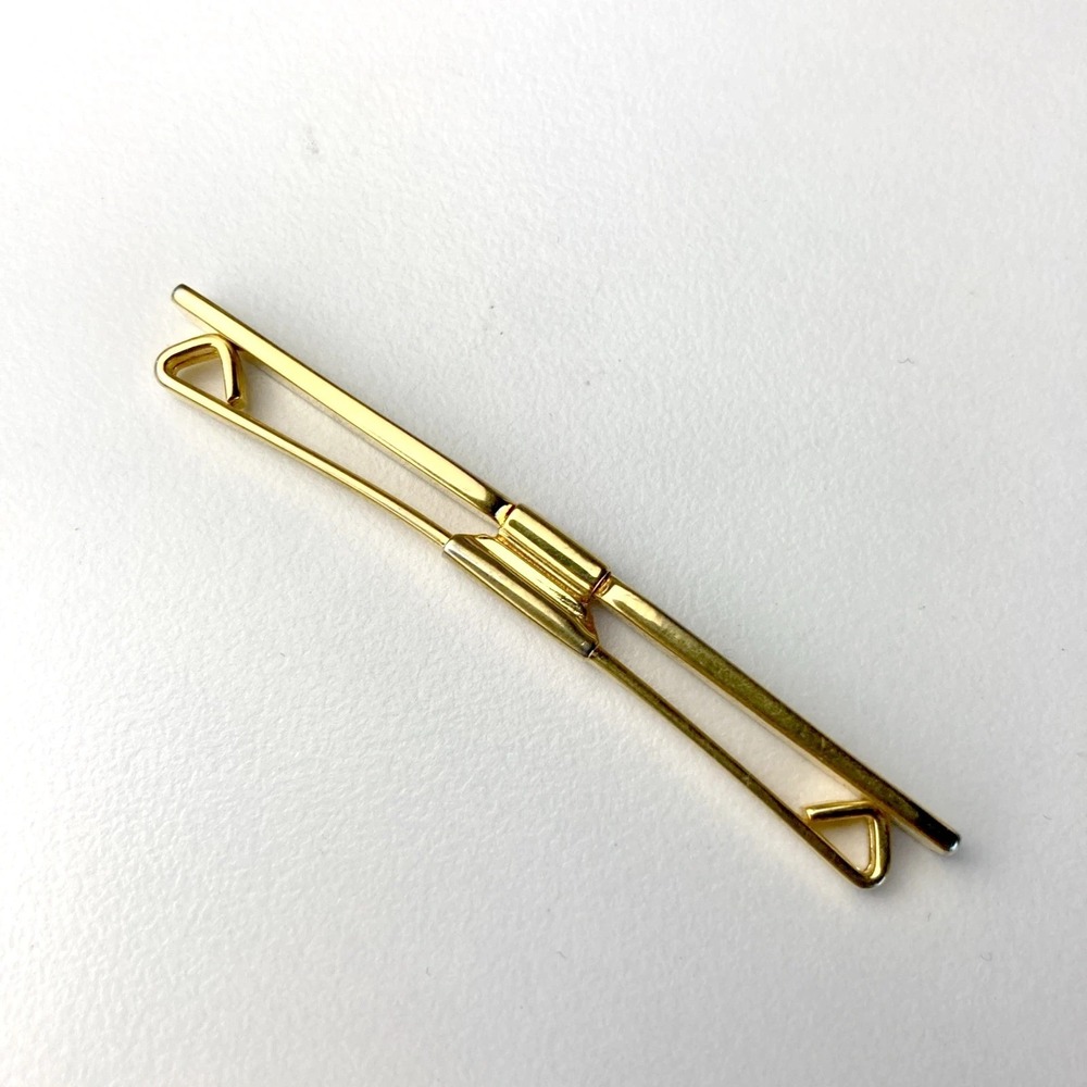 Vintage Collar Bar Clip Style with Gold Finish‎